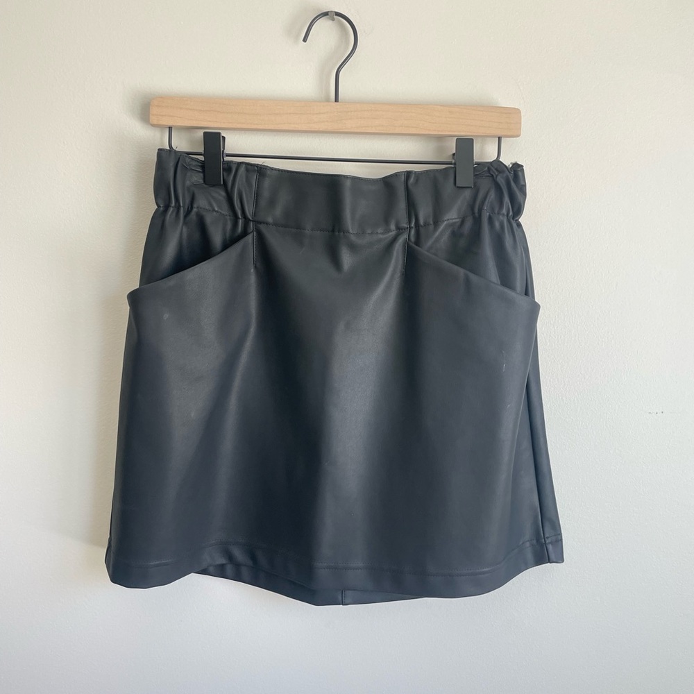 Leather Mini Skirt